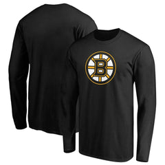 NHL Boston Bruins Primary Logo Long Sleeve T-Shirt - Black
