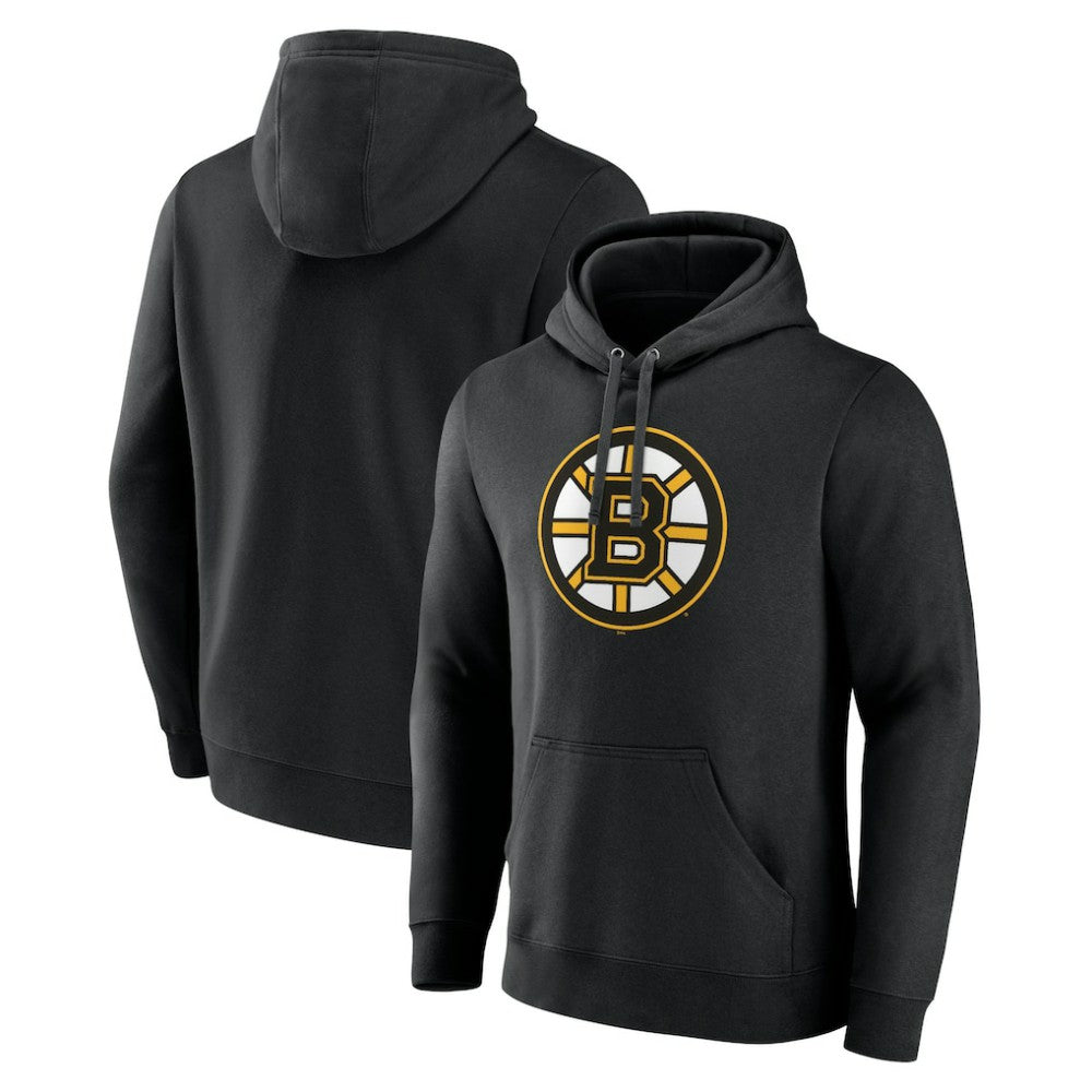 NHL Boston Bruins Primary Logo Pullover Hoodie - Black