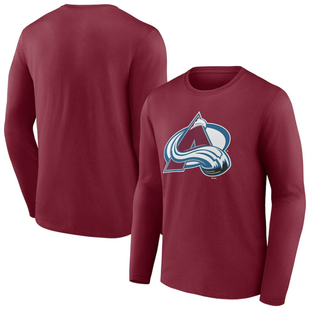 NHL Colorado Avalanche Primary Logo Long Sleeve T-Shirt - Burgundy