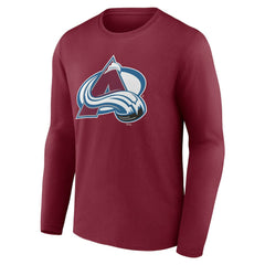 NHL Colorado Avalanche Primary Logo Long Sleeve T-Shirt - Burgundy