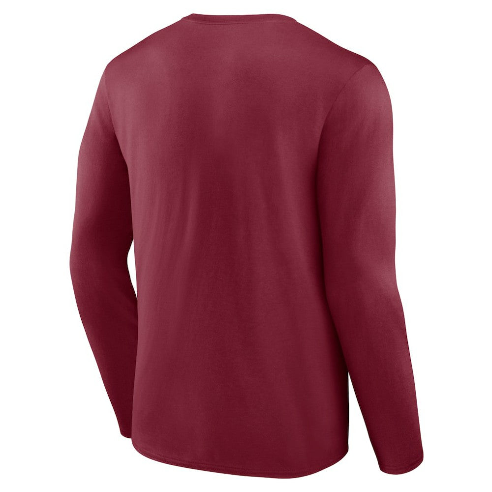 NHL Colorado Avalanche Primary Logo Long Sleeve T-Shirt - Burgundy