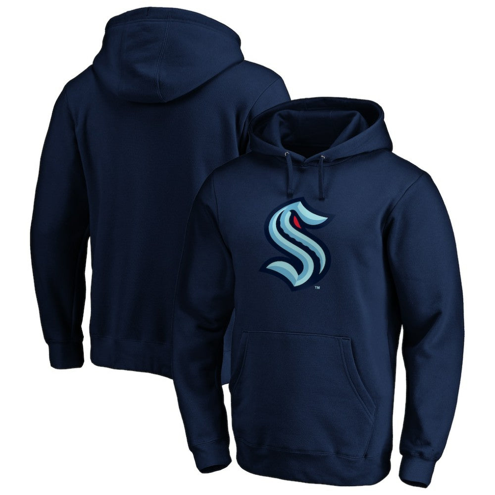NHL Seattle Kraken Primary Logo Pullover Hoodie - Deep Sea Blue