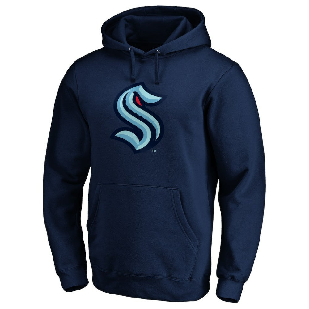 NHL Seattle Kraken Primary Logo Pullover Hoodie - Deep Sea Blue