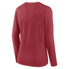 Arizona Cardinals Women's Plus Size Foiled Play Long Sleeve T-Shirt Cardinal