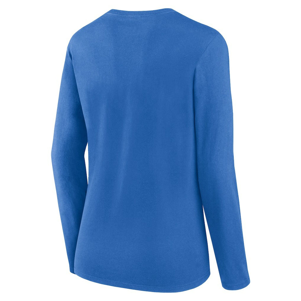 Los Angeles Chargers Women's Plus Size Foiled Play Long Sleeve T-Shirt Powder Blue