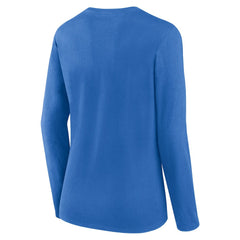 Los Angeles Chargers Women's Plus Size Foiled Play Long Sleeve T-Shirt Powder Blue