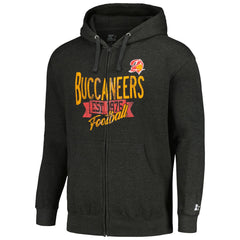 Tampa Bay Buccaneers Starter Gridiron Classics Post Season Full-Zip Hoodie Charcoal