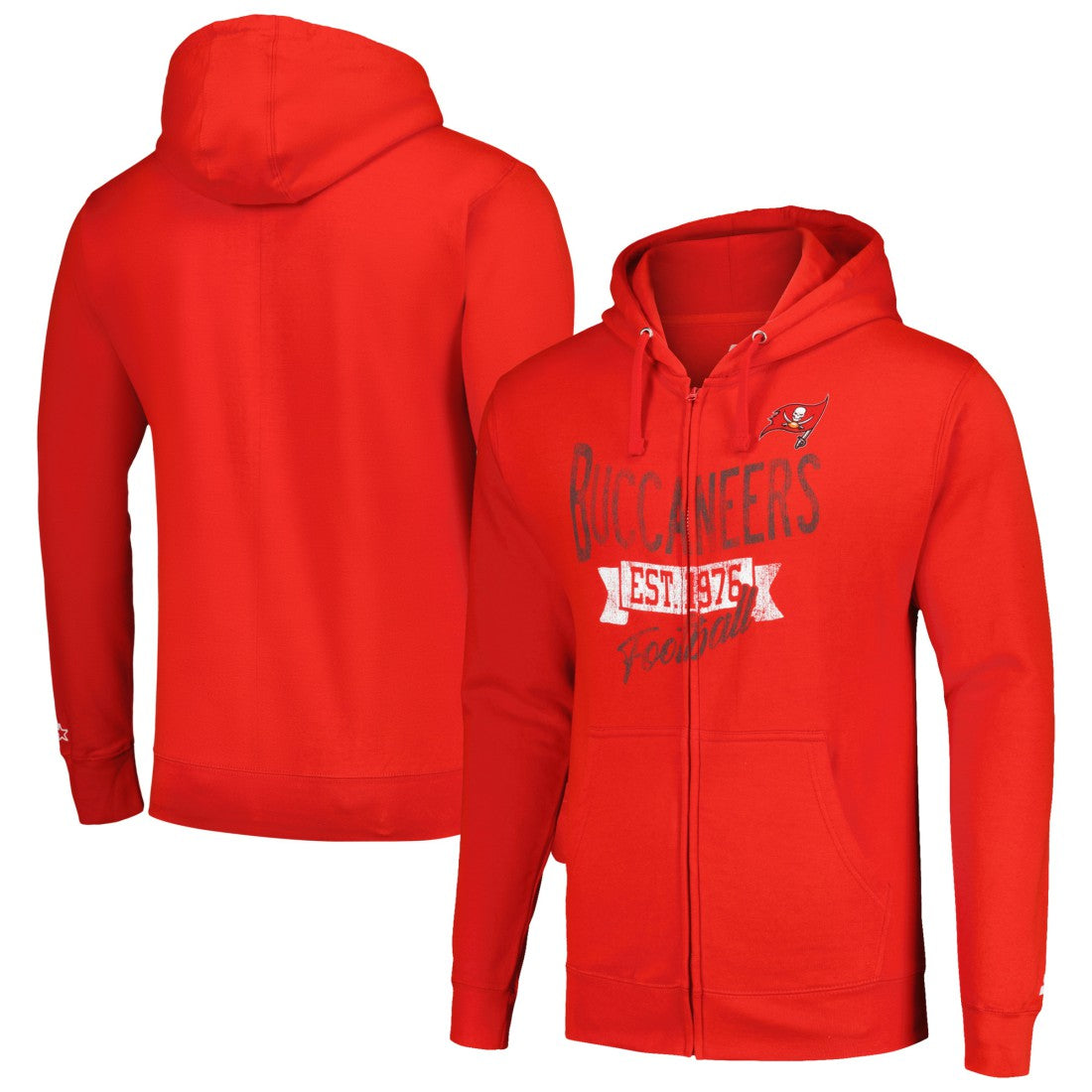 Tampa Bay Buccaneers Starter Domestic Post Season Full-Zip Hoodie Red