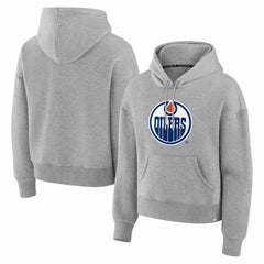 NHL Edmonton Oilers Fanatics Women's Essential Hoodie - Heather Gray