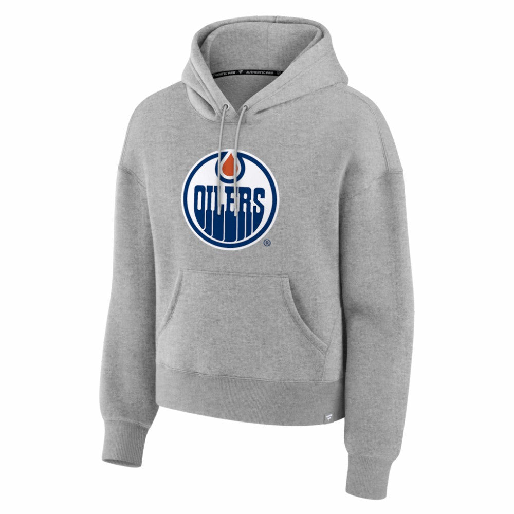 NHL Edmonton Oilers Fanatics Women's Essential Hoodie - Heather Gray