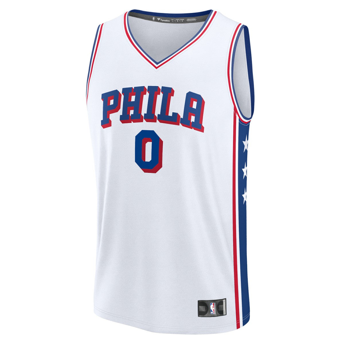 Tyrese Maxey Philadelphia 76ers Fast Break Replica Player Jersey Association Edition White