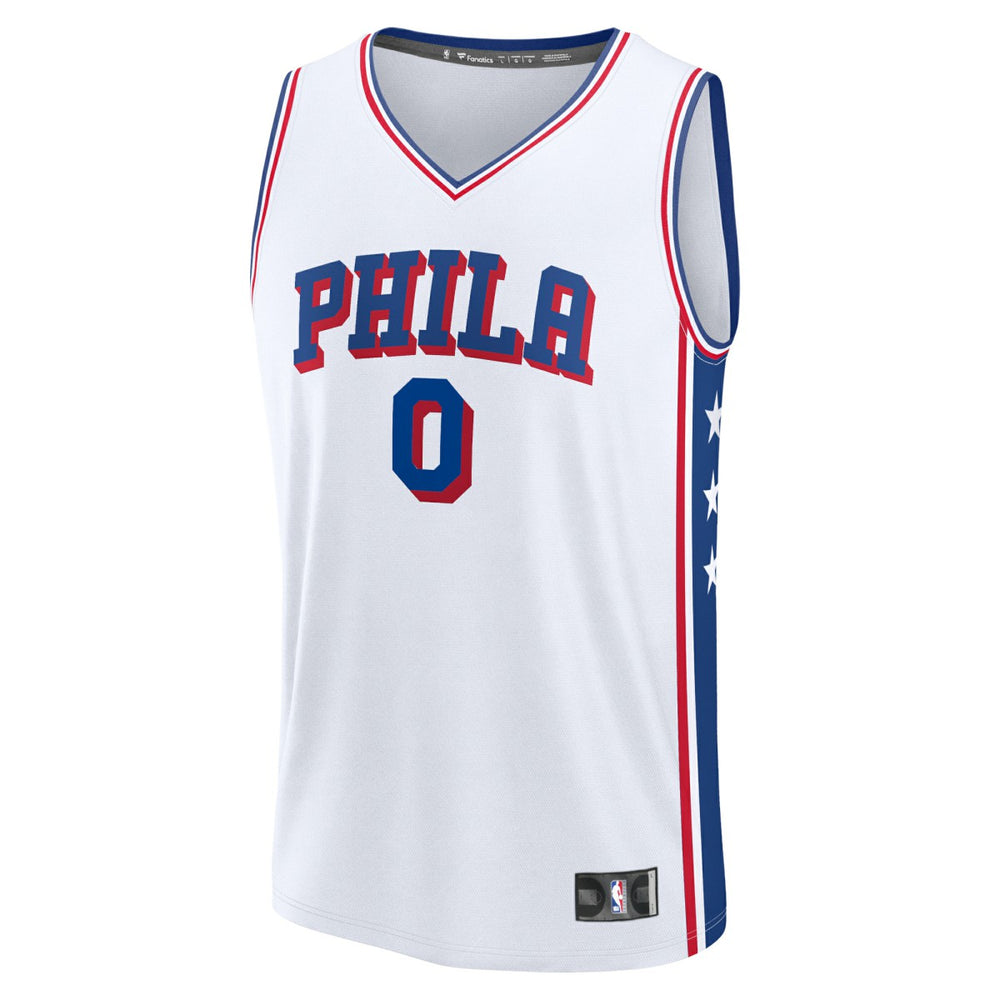 Tyrese Maxey Philadelphia 76ers Fast Break Replica Player Jersey Association Edition White
