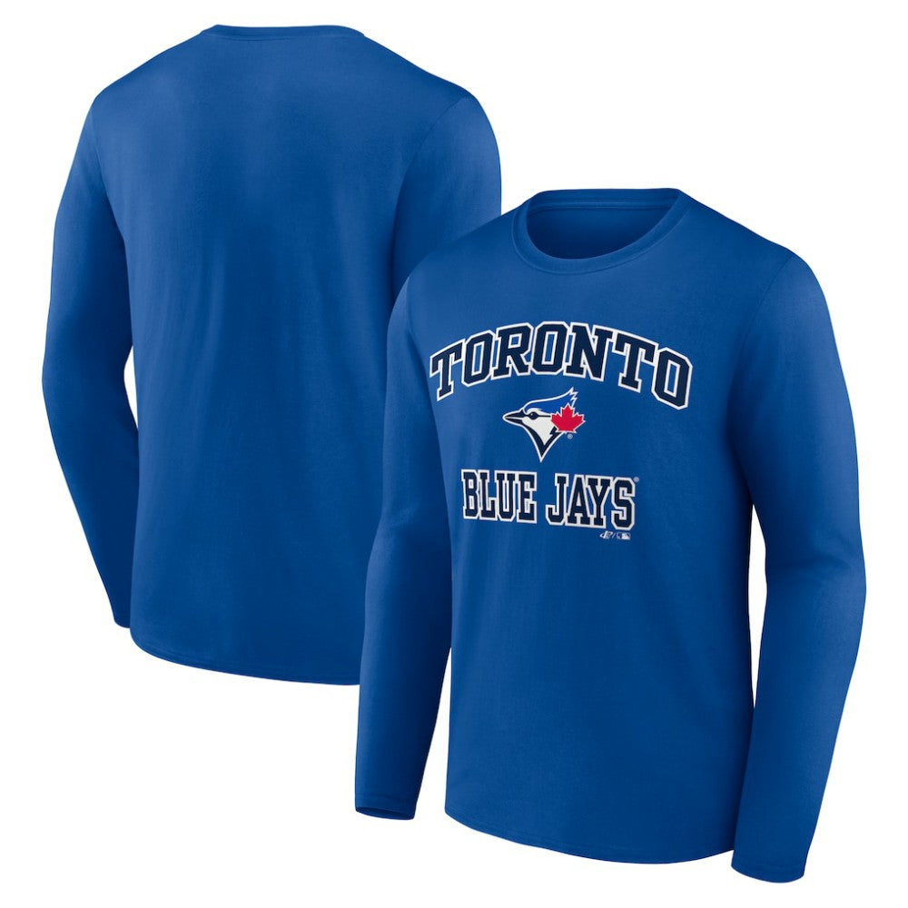 Toronto Blue Jays Logo Athletic Heart & Soul Long Sleeve T-Shirt - Royal T-shirts