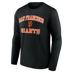 San Francisco Giants Logo Athletic Heart & Soul Long Sleeve T-Shirt - Black T-shirts