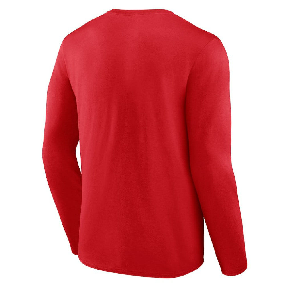 Philadelphia Phillies Logo Athletic Heart & Soul Long Sleeve T-Shirt - Red T-shirts