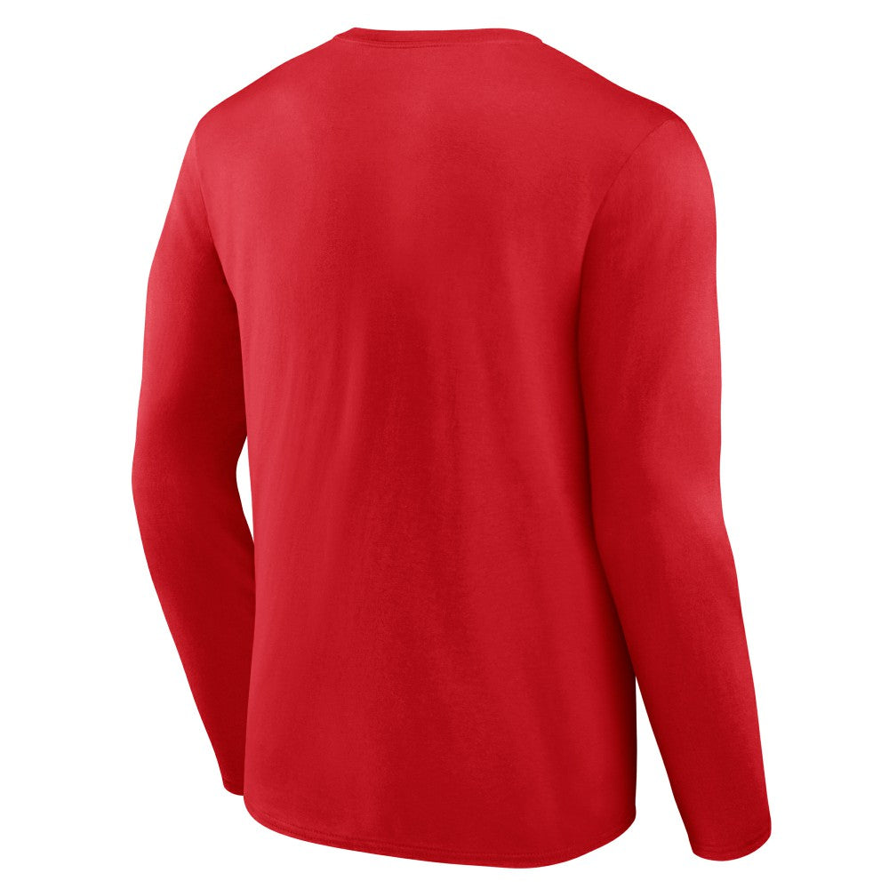 Cincinnati Reds Logo Athletic Heart & Soul Long Sleeve T-Shirt - Red T-shirts