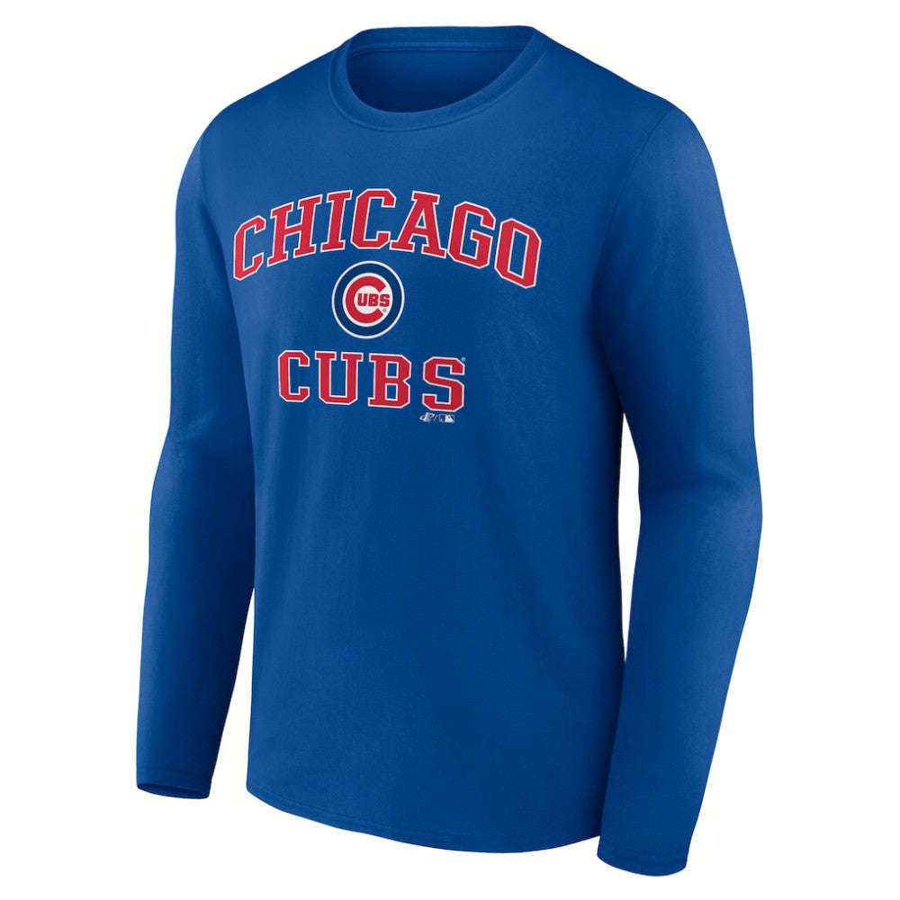 Chicago Cubs Logo Athletic Heart & Soul Long Sleeve T-Shirt - Royal T-shirts