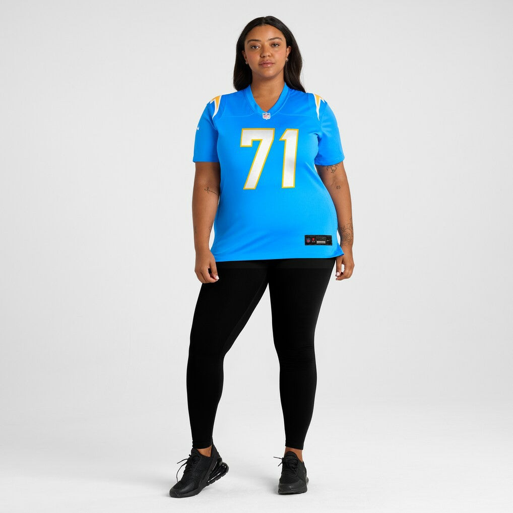 Jordan McFadden Los Angeles Chargers Women's Team Game Jersey Powder Blue