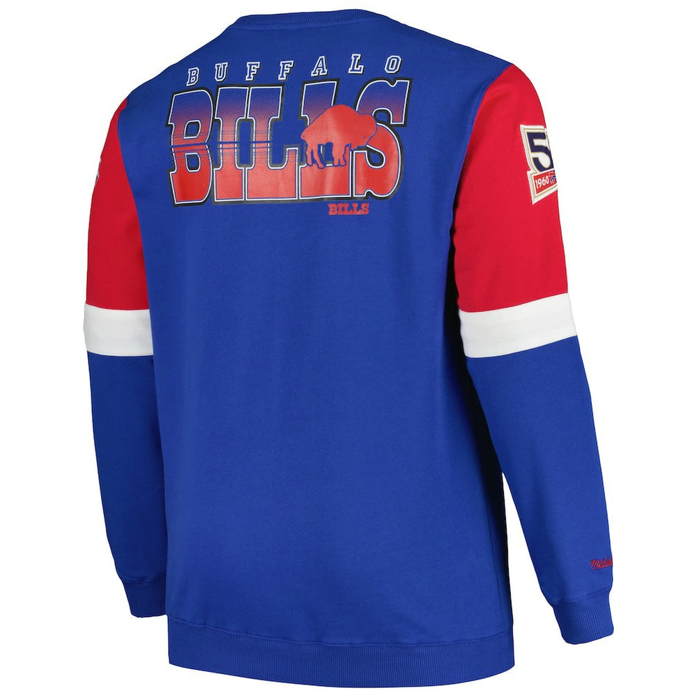 Buffalo Bills Big & Tall Fleece Pullover Sweatshirt Royal