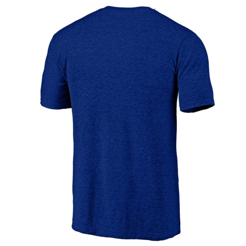 Chicago Cubs Official Logo Tri-Blend T-Shirt - Heather Royal T-shirts