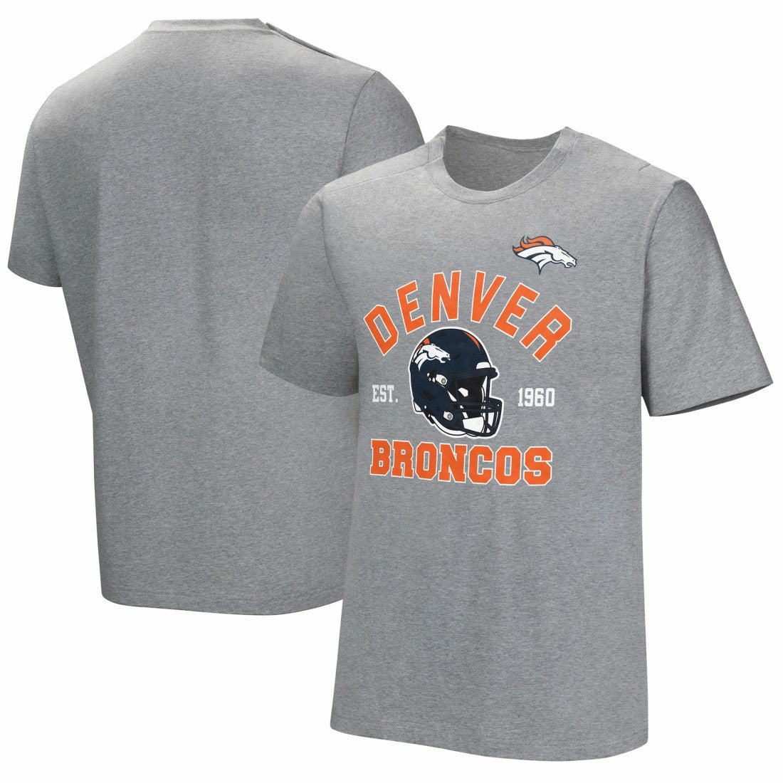 Denver Broncos Tackle Adaptive T-Shirt Gray