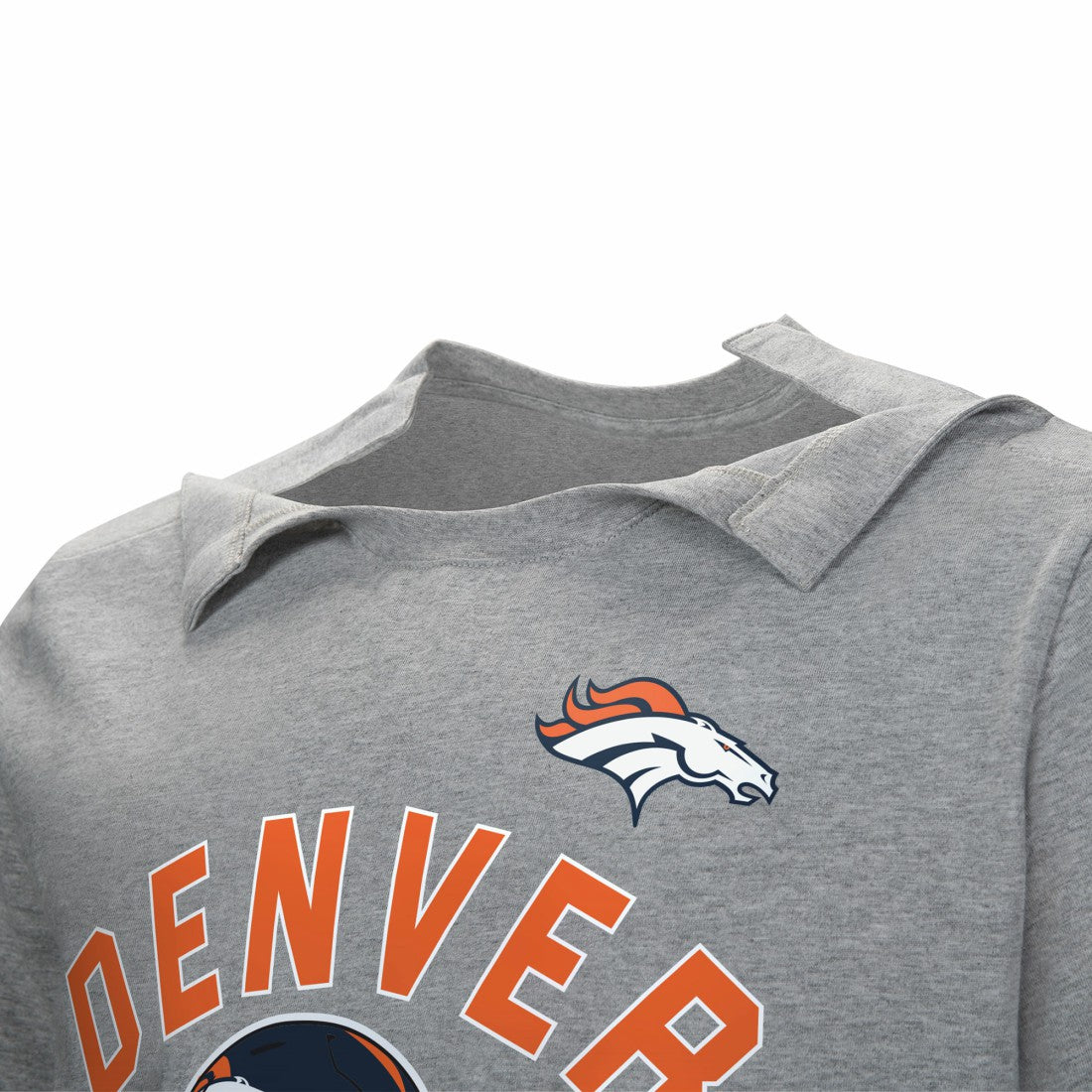 Denver Broncos Tackle Adaptive T-Shirt Gray