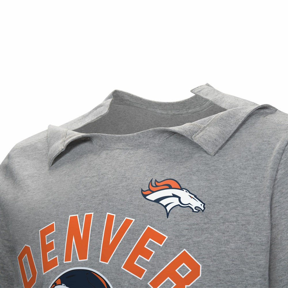 Denver Broncos Tackle Adaptive T-Shirt Gray
