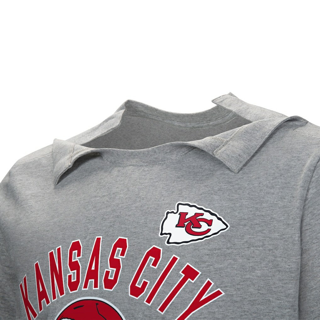 Kansas City Chiefs Tackle Adaptive T-Shirt Gray
