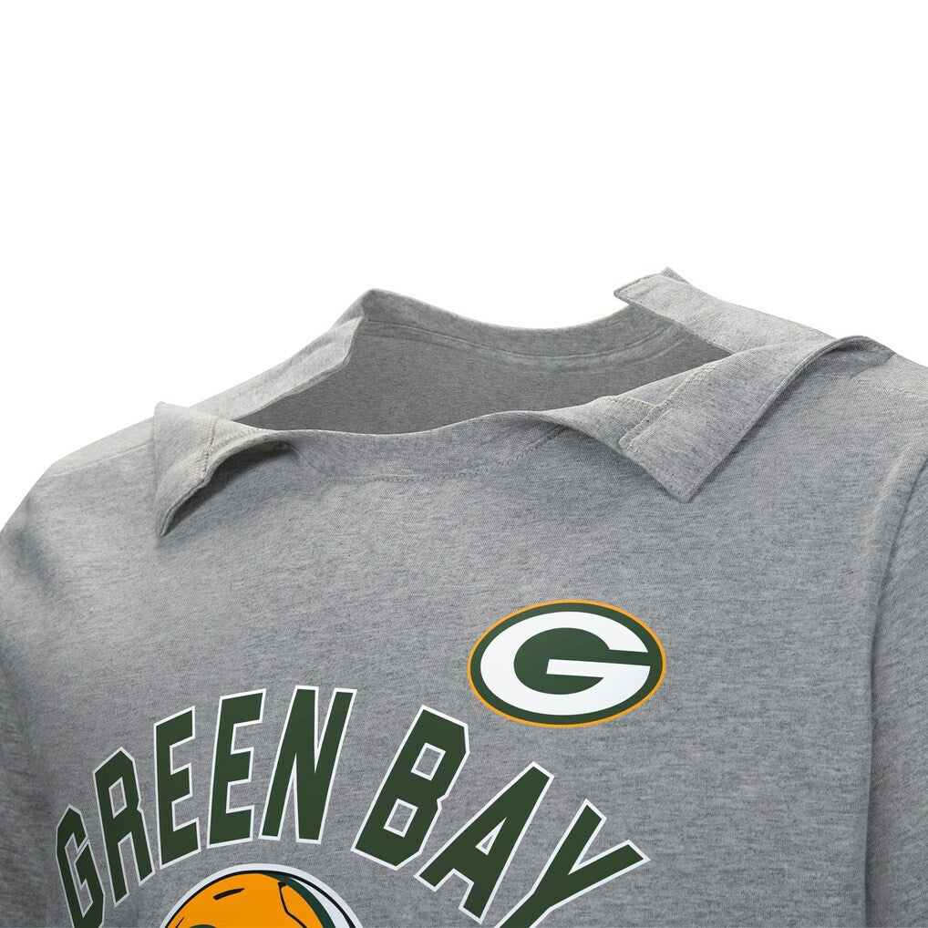 Green Bay Packers Tackle Adaptive T-Shirt Gray