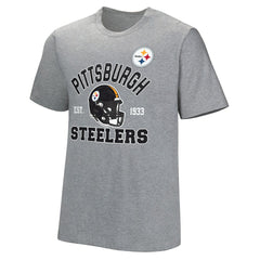 Pittsburgh Steelers Tackle Adaptive T-Shirt Gray