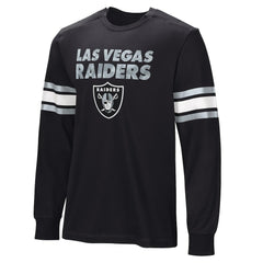 Las Vegas Raiders Hands Off Long Sleeve Adaptive T-Shirt Black