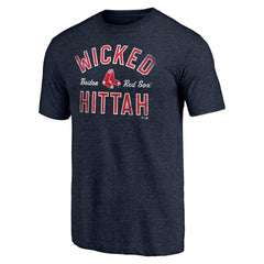 Boston Red Sox Hometown Collection Wicked Hittah Tri-Blend T-Shirt - Heather Navy T-shirts
