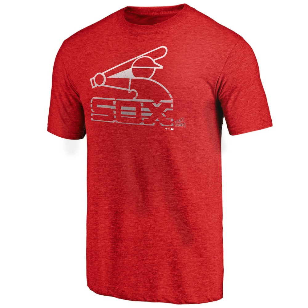 Chicago White Sox Cooperstown Collection Logo Tri-Blend T-Shirt - Heather Red T-shirts