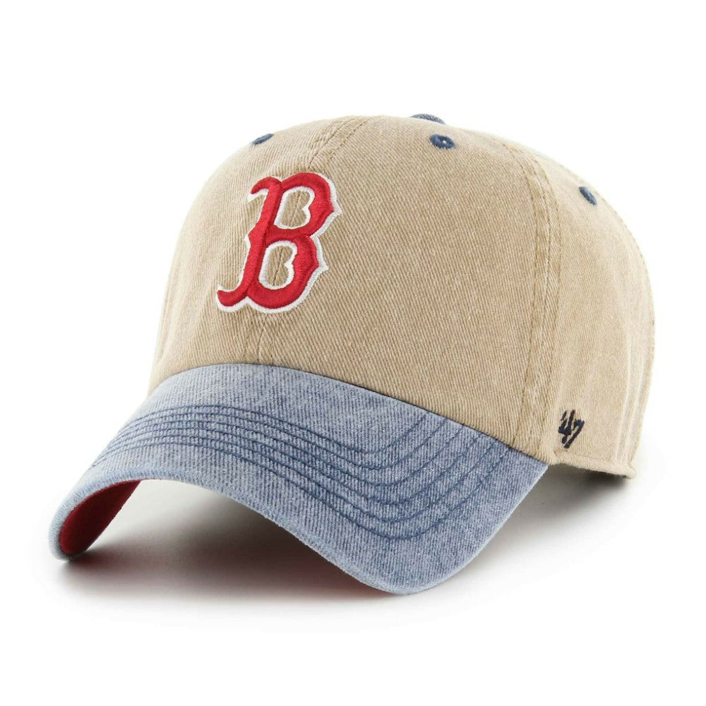 Boston Red Sox '47 Eldin Two-Tone Adjustable Hat - Khaki Hats