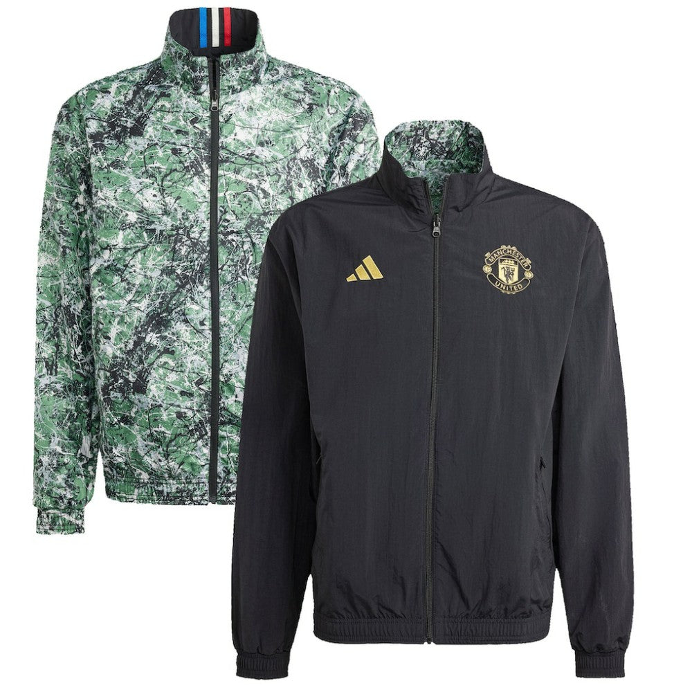 Manchester United x Stone Roses Originals 2023/24 Reversible Anthem Full-Zip Jacket Black shop