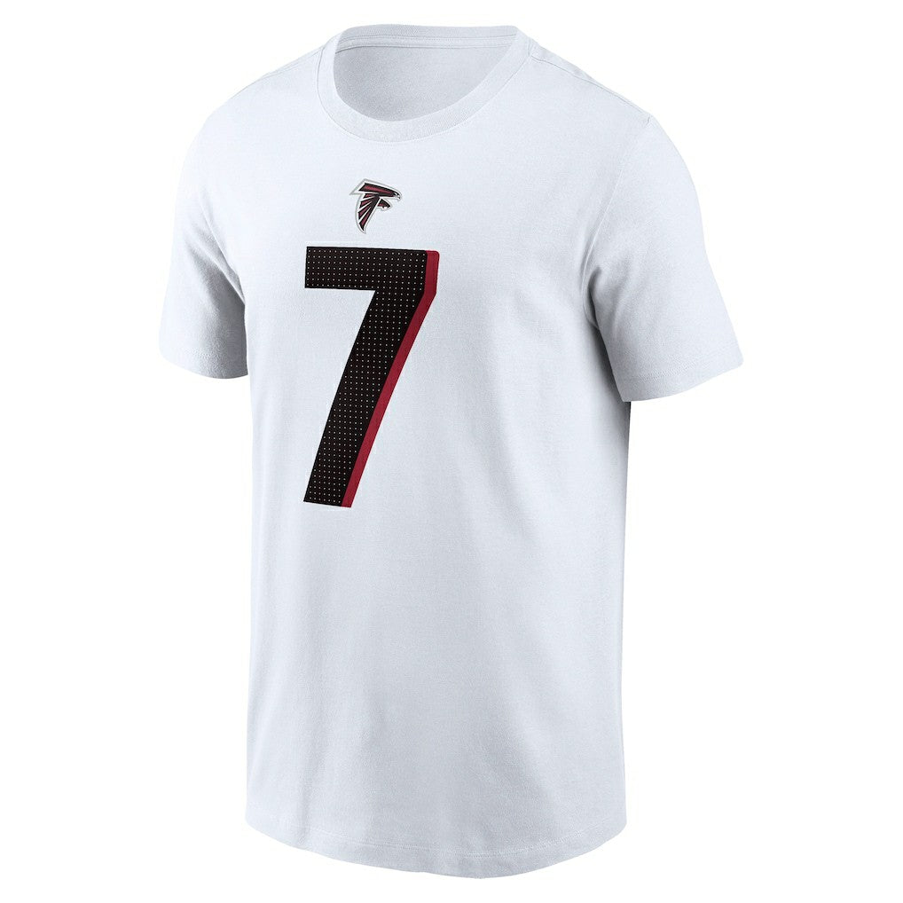 Bijan Robinson Atlanta Falcons Player Name & Number T-Shirt White