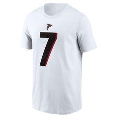 Bijan Robinson Atlanta Falcons Player Name & Number T-Shirt White