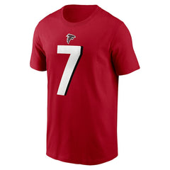 Bijan Robinson Atlanta Falcons Player Name & Number T-Shirt Red