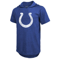 Anthony Richardson Indianapolis Colts Majestic Threads Player Name & Number Tri-Blend Slim Fit Hoodie T-Shirt Royal