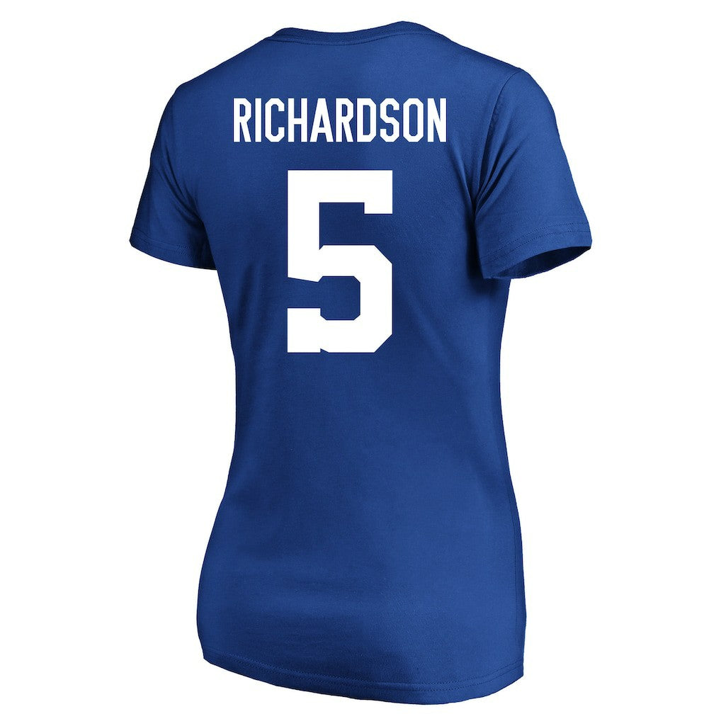 Anthony Richardson Indianapolis Colts Women's Plus Size Fair Catch Name & Number Scoop Neck T-Shirt Royal