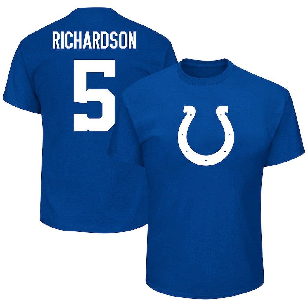 Anthony Richardson Indianapolis Colts Big & Tall Player Name & Number T-Shirt Royal