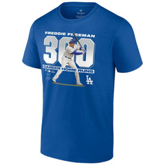 Freddie Freeman Los Angeles Dodgers Fanatics 300 Career Home Runs T-Shirt - Royal T-shirts