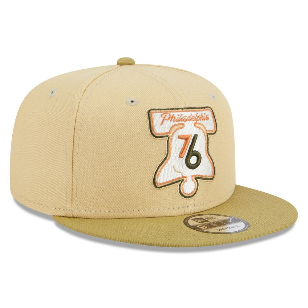 Philadelphia 76ers Green Collection Repreve 9FIFTY Snapback Hat Khaki/Tan