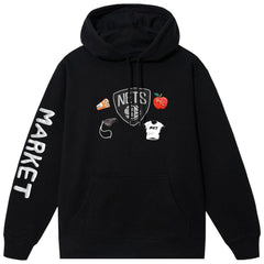 Brooklyn Nets NBA x MARKET Unisex Claymation Pullover Hoodie Black