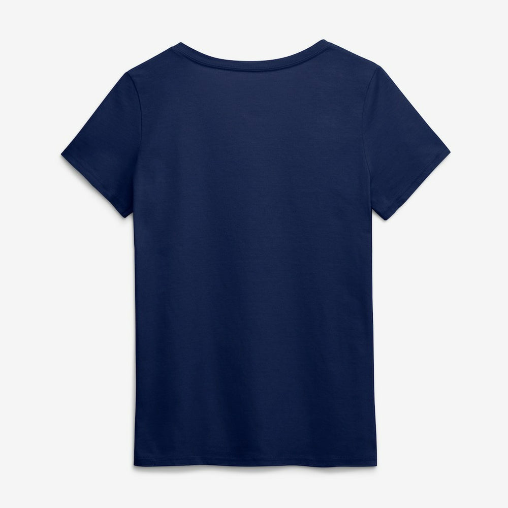 Seattle Seahawks Logo Athletic Women's Primary Logo V-Neck T-Shirt College Navy