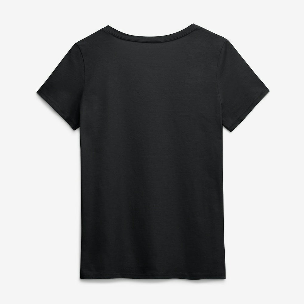 Pittsburgh Steelers Logo Athletic Women's Primary Logo V-Neck T-Shirt Black