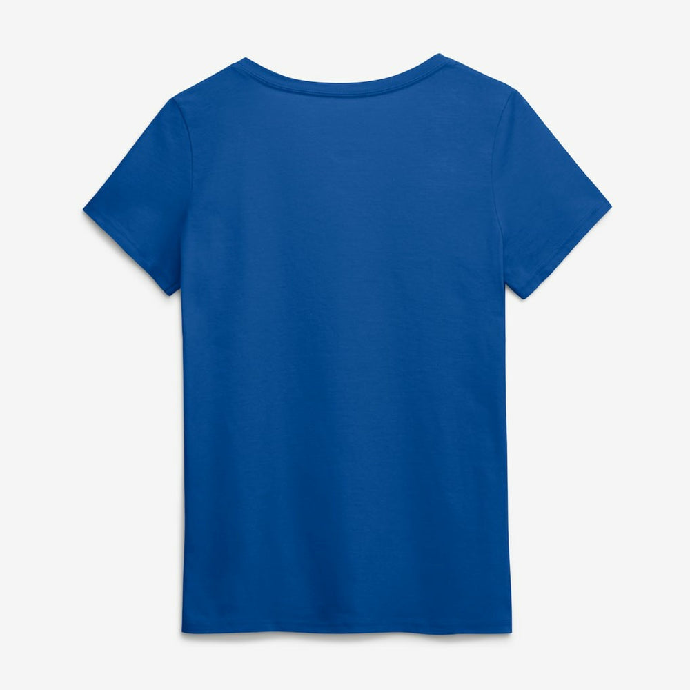 Buffalo Bills Logo Athletic Women's Primary Logo V-Neck T-Shirt Royal