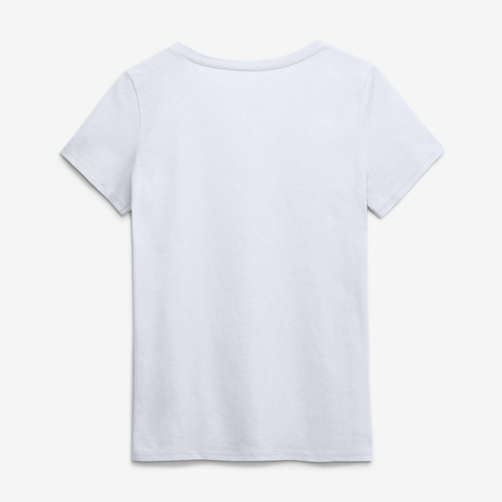 Chicago Bears Logo Athletic Women's Primary Logo V-Neck T-Shirt White