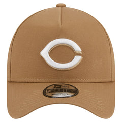 Cincinnati Reds New Era A-Frame 9FORTY Adjustable Hat - Khaki Hats