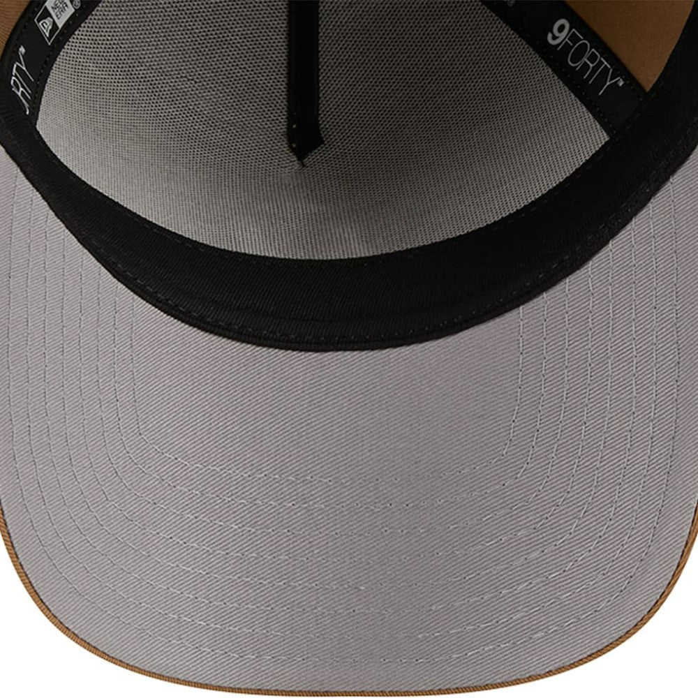 Minnesota Twins New Era A-Frame 9FORTY Adjustable Hat - Khaki Hats